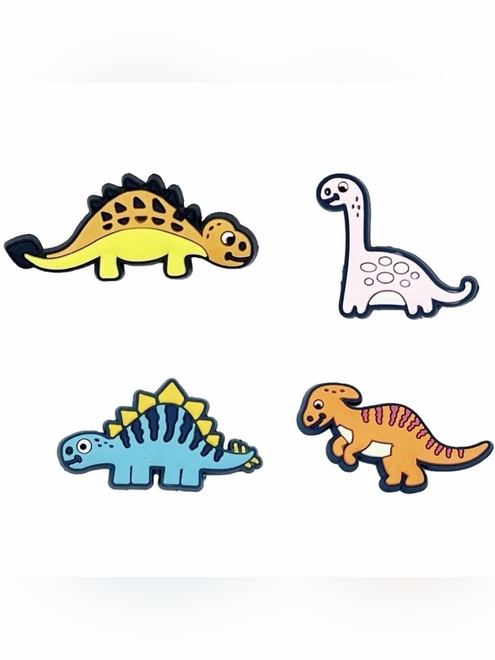 4 Pieces Dinosaur Shoe Charms For Crocs Shoes